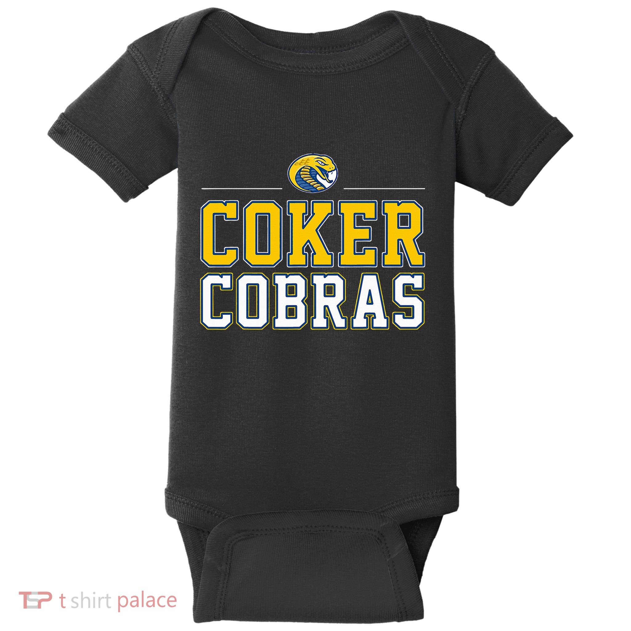 Coker College Cobras Vintage Sports Design Baby Bodysuit