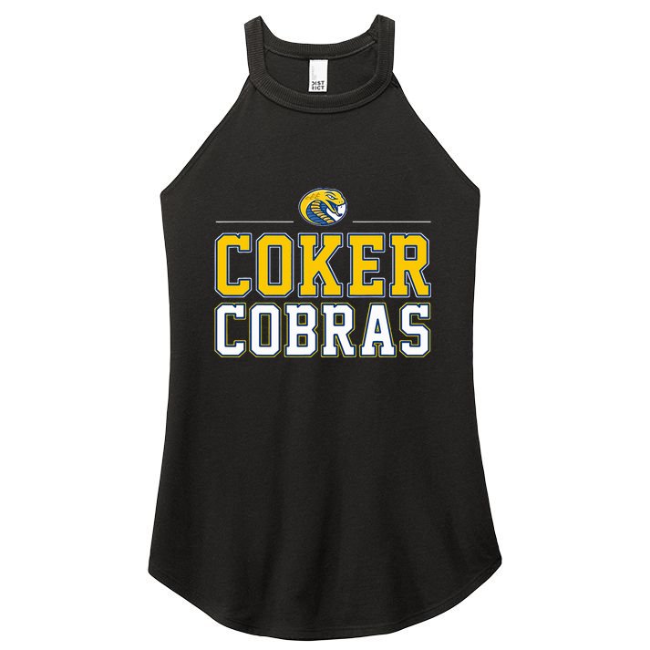 Coker College Cobras Vintage Sports Design Women's Perfect Tri Rocker Tank