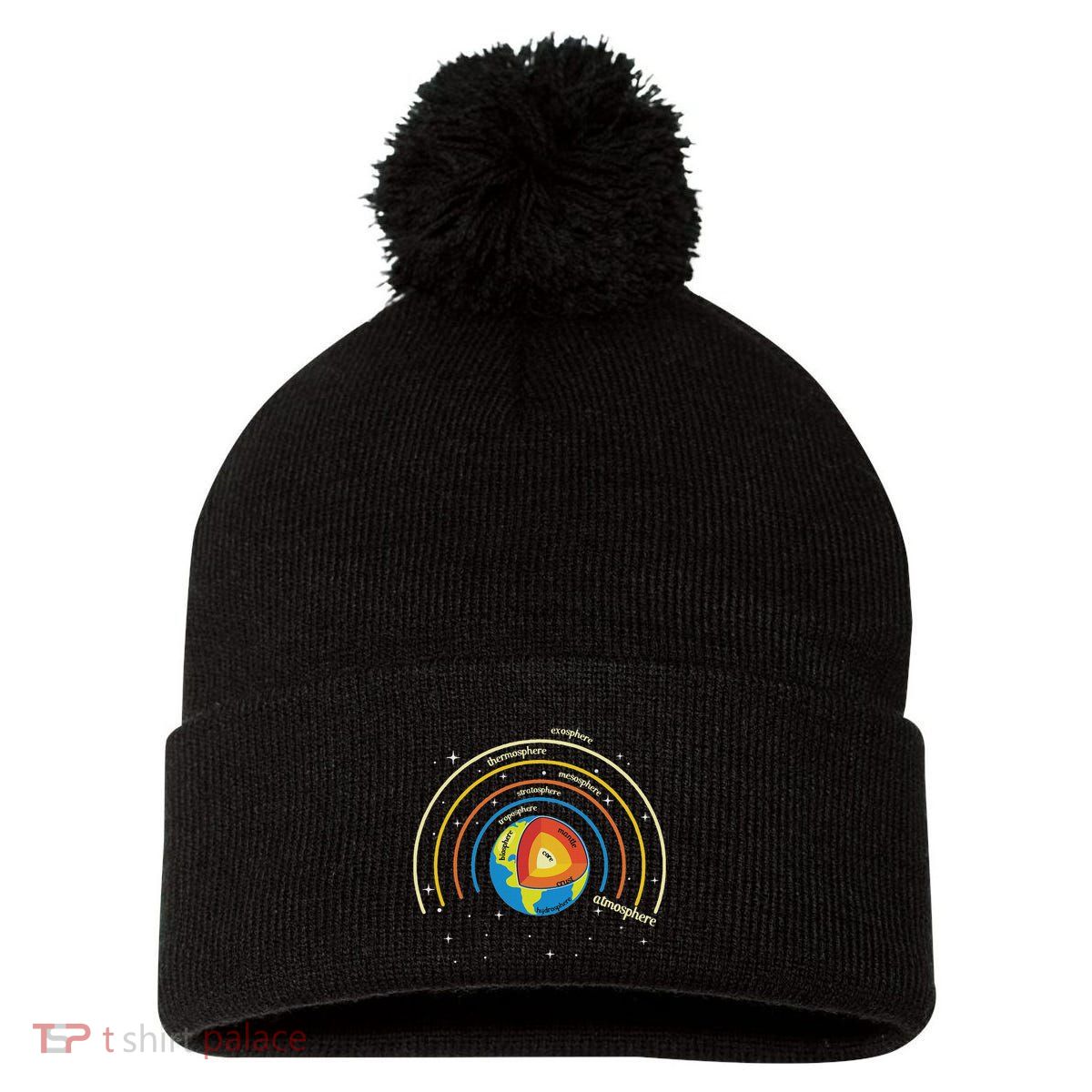 Classical Conversations Cycle 1 Earth Science Homeschool Pom Pom 12in Knit Beanie