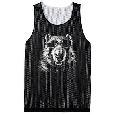 Capybara Capybara Capybara Mesh Reversible Basketball Jersey Tank