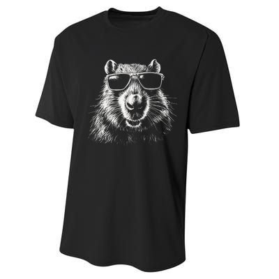 Capybara Capybara Capybara Performance Sprint T-Shirt