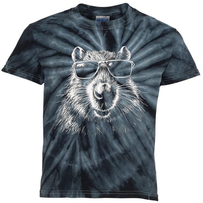 Capybara Capybara Capybara Kids Tie-Dye T-Shirt