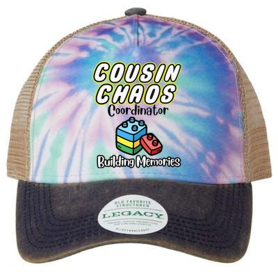 Cousin Chaos Coordinator Building Memories Legacy Tie Dye Trucker Hat