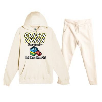 Cousin Chaos Coordinator Building Memories Premium Hooded Sweatsuit Set