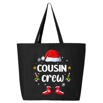 Cousin Crew Christmas Family Squad Naughty Matching Santa Cool Gift 25L Jumbo Tote
