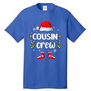 Cousin Crew Christmas Family Squad Naughty Matching Santa Cool Gift Tall T-Shirt