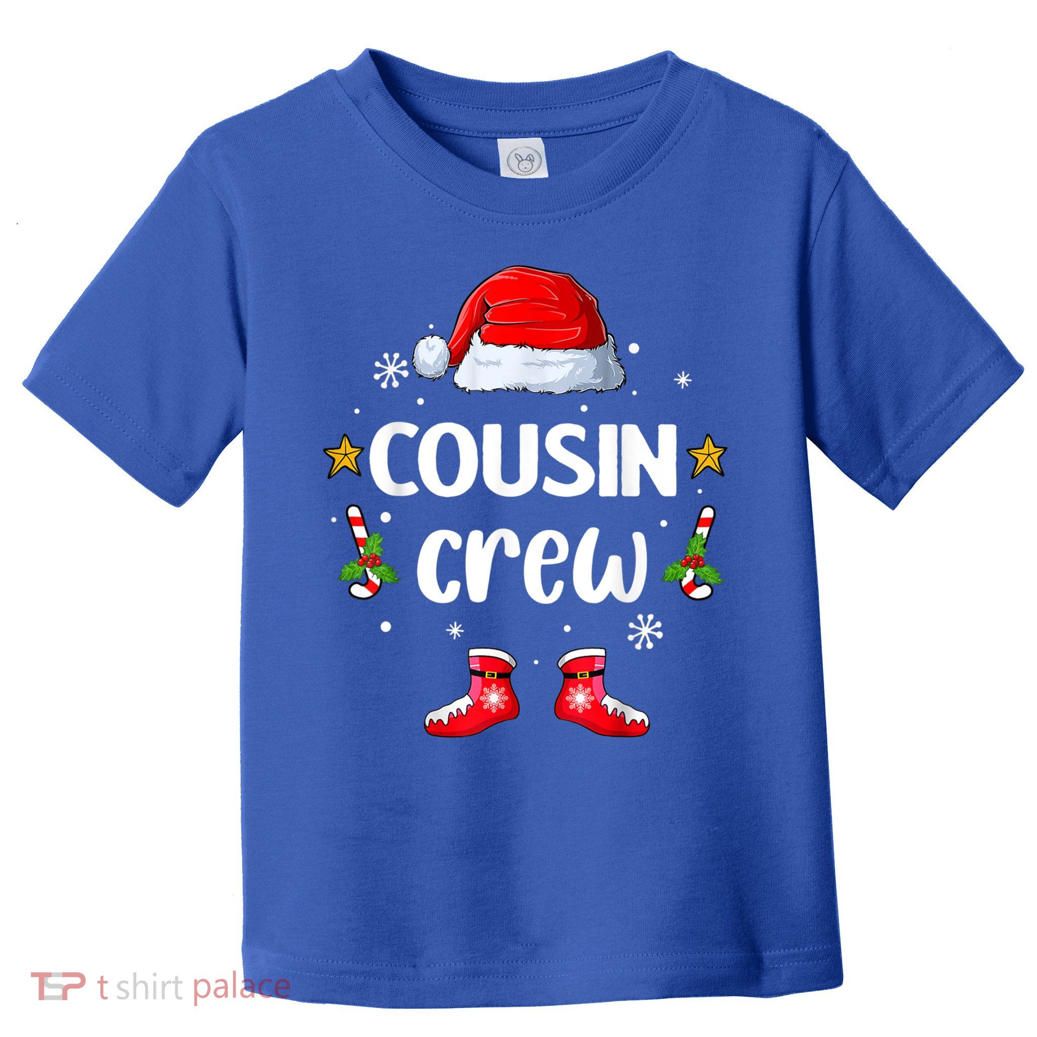 Cousin Crew Christmas Family Squad Naughty Matching Santa Cool Gift Toddler T-Shirt