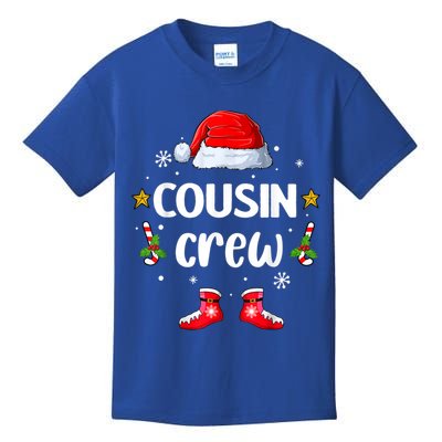 Cousin Crew Christmas Family Squad Naughty Matching Santa Cool Gift Kids T-Shirt