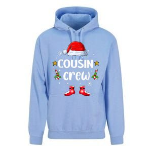 Cousin Crew Christmas Family Squad Naughty Matching Santa Cool Gift Unisex Surf Hoodie