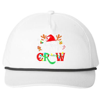 Christmas Cousin Crew Reindeer Santa Hat Lights Kid Teens Snapback Five-Panel Rope Hat