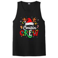 Christmas Cousin Crew Reindeer Santa Hat Lights Kid Teens PosiCharge Competitor Tank