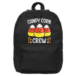 Candy Corn Crew Halloween Costume Friends Gift 16 in Basic Backpack