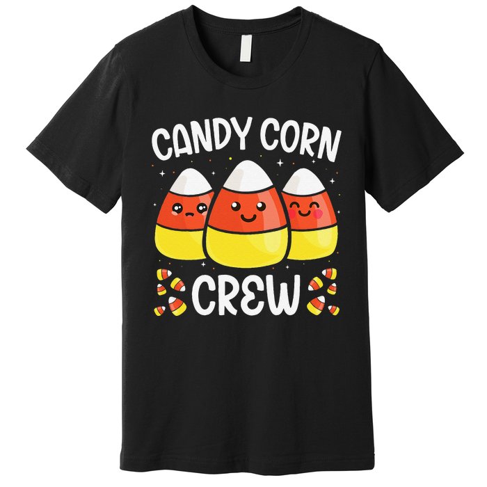 Candy Corn Crew Halloween Costume Friends Gift Premium T-Shirt