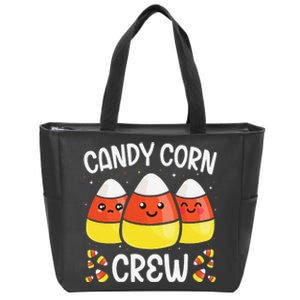 Candy Corn Crew Halloween Costume Friends Gift Zip Tote Bag