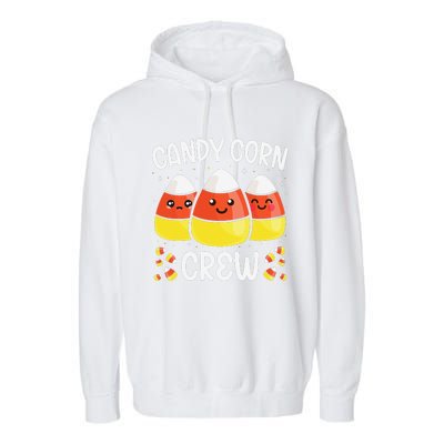 Candy Corn Crew Halloween Costume Friends Gift Garment-Dyed Fleece Hoodie