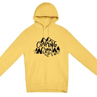 Camping Crew Camp Trip For Campers Premium Pullover Hoodie