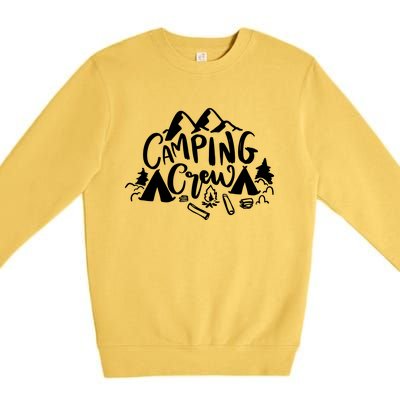 Camping Crew Camp Trip For Campers Premium Crewneck Sweatshirt