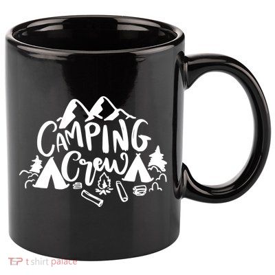 Camping Crew Camp Trip For Campers 11oz C Handle Ceramic Mug
