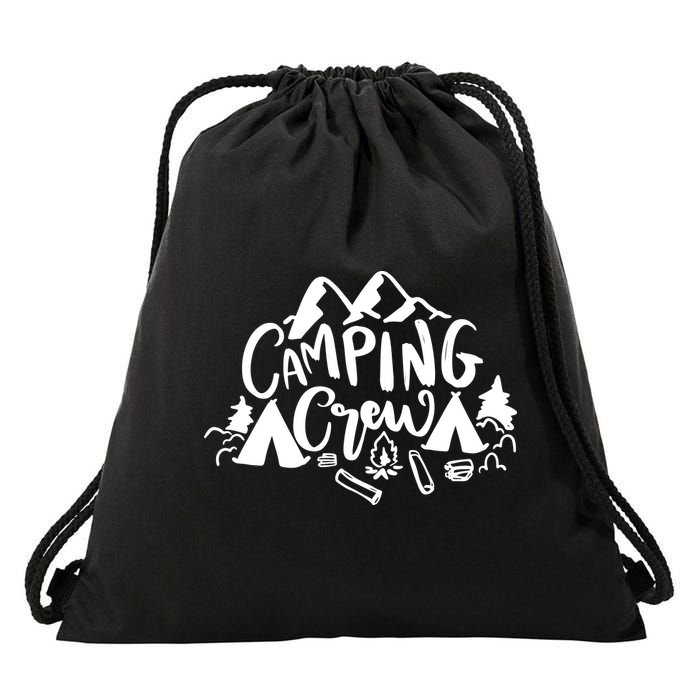 Camping Crew Camp Trip For Campers Drawstring Bag