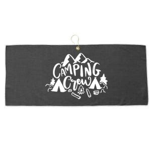 Camping Crew Camp Trip For Campers Large Microfiber Waffle Golf Towel