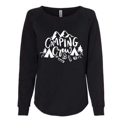 Camping Crew Camp Trip For Campers Womens California Wash Sweatshirt