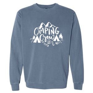 Camping Crew Camp Trip For Campers Garment-Dyed Sweatshirt