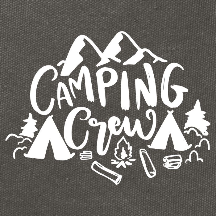 Camping Crew Camp Trip For Campers Cotton Canvas Backpack
