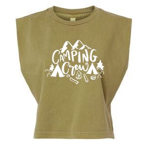 Camping Crew Camp Trip For Campers Garment-Dyed Women's Muscle Tee