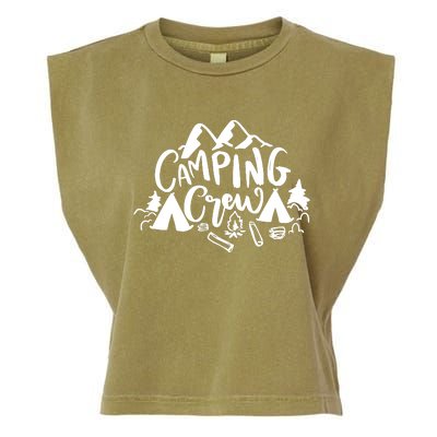 Camping Crew Camp Trip For Campers Garment-Dyed Women's Muscle Tee