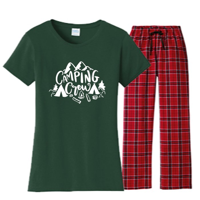 Camping Crew Camp Trip For Campers Women's Flannel Pajama Set