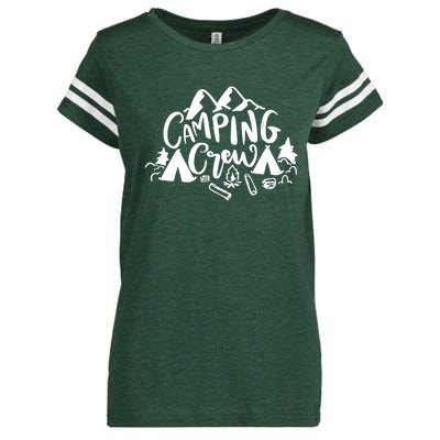 Camping Crew Camp Trip For Campers Enza Ladies Jersey Football T-Shirt