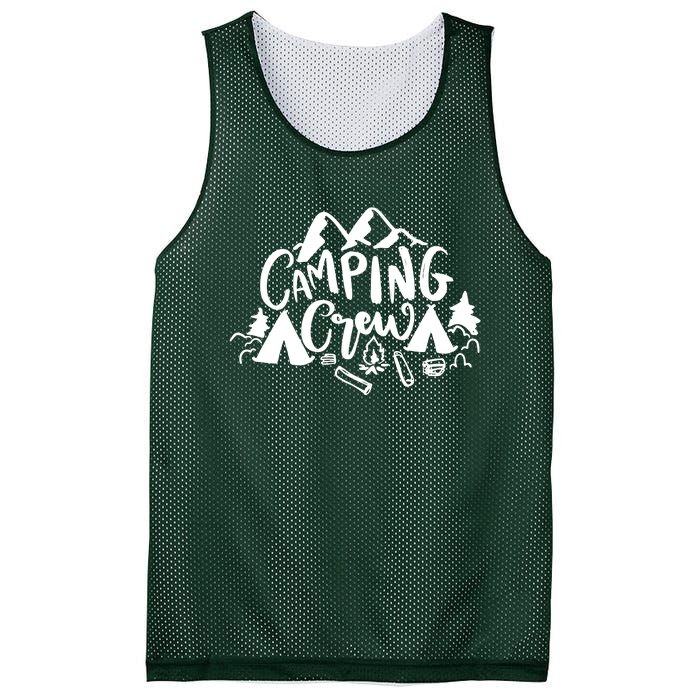 Camping Crew Camp Trip For Campers Mesh Reversible Basketball Jersey Tank