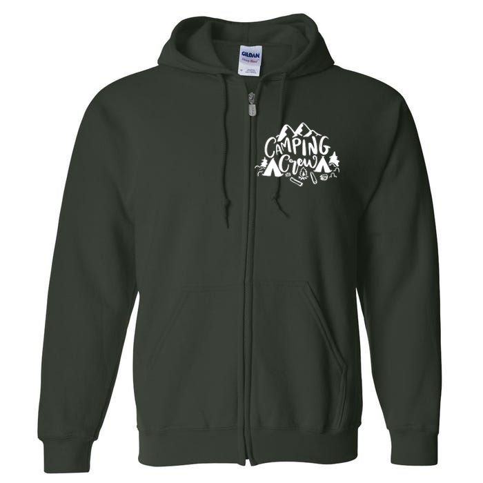 Camping Crew Camp Trip For Campers Full Zip Hoodie