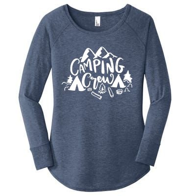 Camping Crew Camp Trip For Campers Women's Perfect Tri Tunic Long Sleeve Shirt