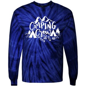 Camping Crew Camp Trip For Campers Tie-Dye Long Sleeve Shirt