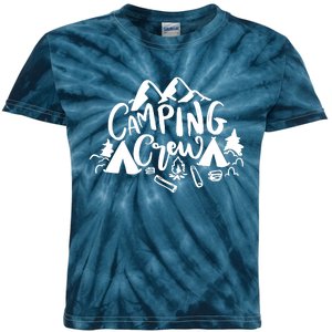 Camping Crew Camp Trip For Campers Kids Tie-Dye T-Shirt