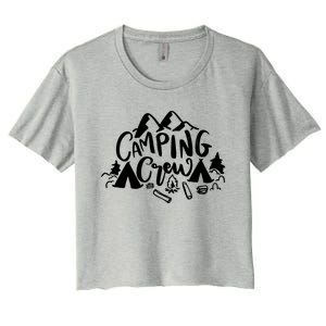 Camping Crew Camp Trip For Campers Women's Crop Top Tee