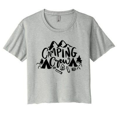 Camping Crew Camp Trip For Campers Women's Crop Top Tee