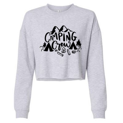 Camping Crew Camp Trip For Campers Cropped Pullover Crew