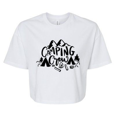 Camping Crew Camp Trip For Campers Bella+Canvas Jersey Crop Tee