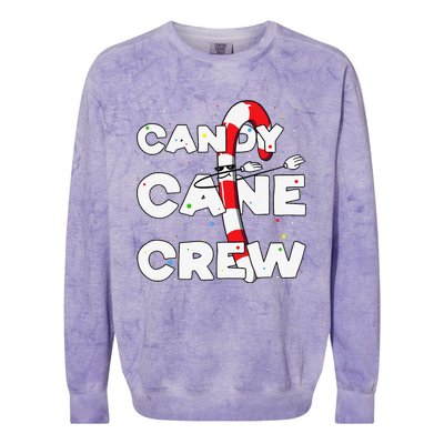 Candy Cane Crew Funny Christmas Candy Lover Dancing Candy Colorblast Crewneck Sweatshirt