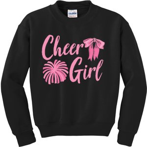 Cheer Cheerleader  Cheering Practice Cheerleading Kids Sweatshirt