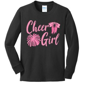 Cheer Cheerleader  Cheering Practice Cheerleading Kids Long Sleeve Shirt