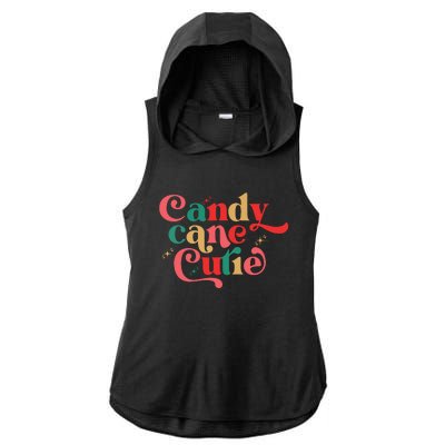 Candy Cane Cutie Funny Christmas Boy Girls Xmas Pajama Ladies PosiCharge Tri-Blend Wicking Draft Hoodie Tank