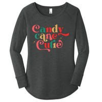 Candy Cane Cutie Funny Christmas Boy Girls Xmas Pajama Women's Perfect Tri Tunic Long Sleeve Shirt