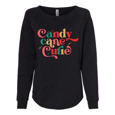 Candy Cane Cutie Funny Christmas Boy Girls Xmas Pajama Womens California Wash Sweatshirt