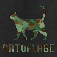 Camo Cat Catoflage Funny Cat Lover Cute Kitten Meow Cats 7 Panel Mesh Trucker Snapback Hat