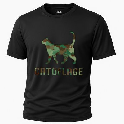 Camo Cat Catoflage Funny Cat Lover Cute Kitten Meow Cats Performance Shirt