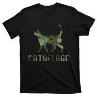 Camo Cat Catoflage Funny Cat Lover Cute Kitten Meow Cats T-Shirt