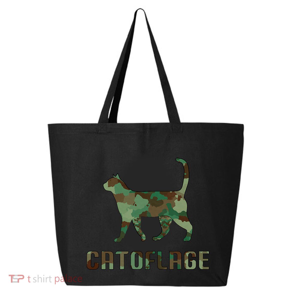 Camo Cat Catoflage Funny Cat Lover Cute Kitten Meow Cats 25L Jumbo Tote